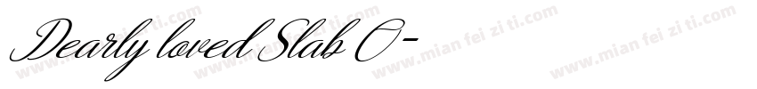 Dearly loved Slab O字体转换